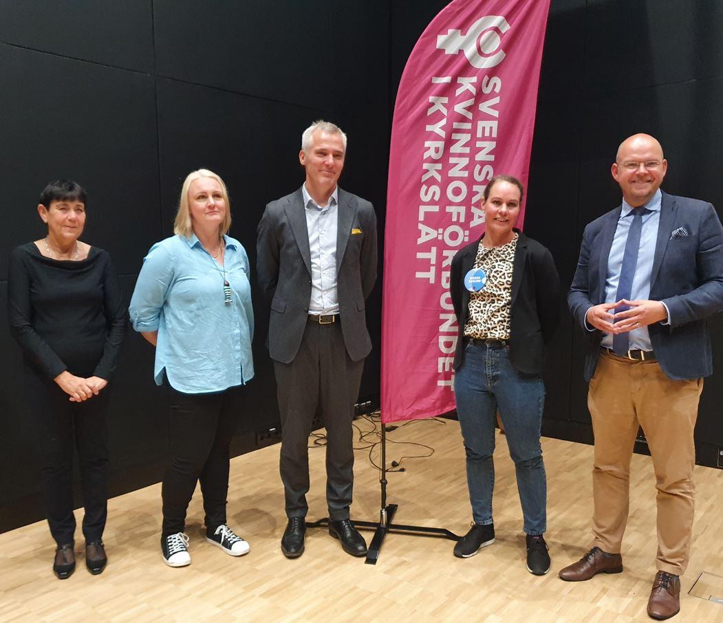 Kerstin Grönqvist, Linnéa Henriksson, Anders Adlercreutz, Henrika Backlund och Andreas Elfving